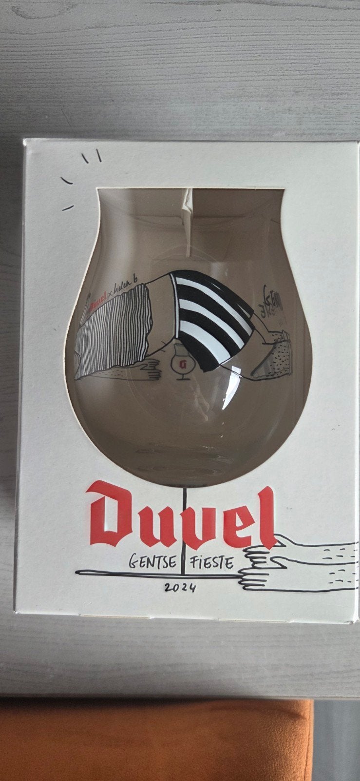 duvel glas gentse feesten 2024, Ophalen of Verzenden, Nieuw, Bierglas