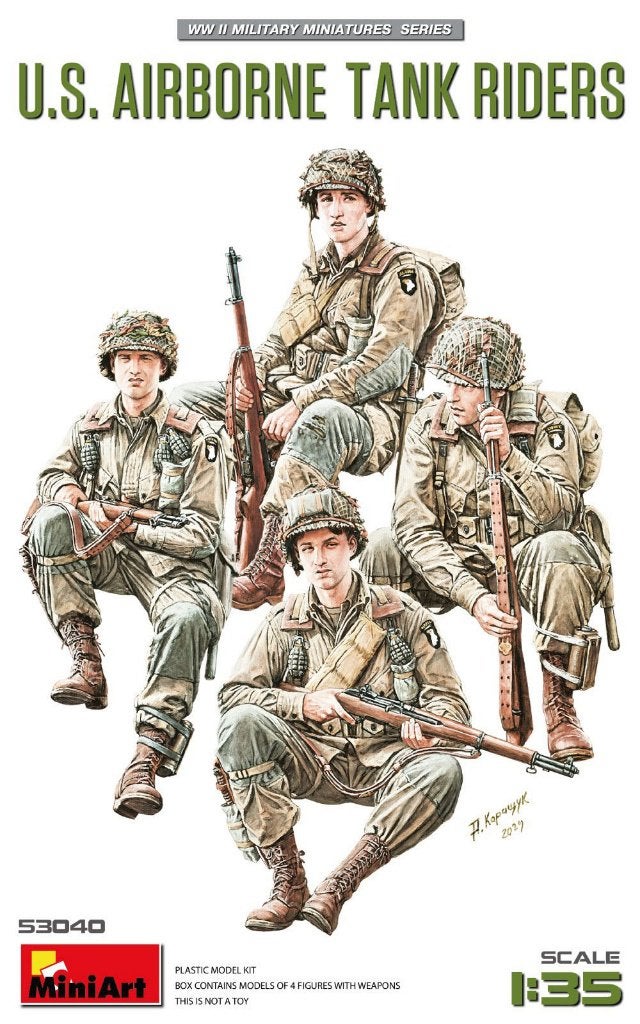 MINIART 53040 U.S. AIRBORNE TANK RIDERS échelle 1/35, Enlèvement ou Envoi, Neuf, 1:35 à 1:50, Personnage ou Figurines