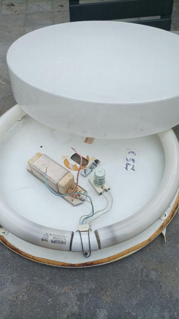 Plafondlamp, Enlèvement, Utilisé, Métal