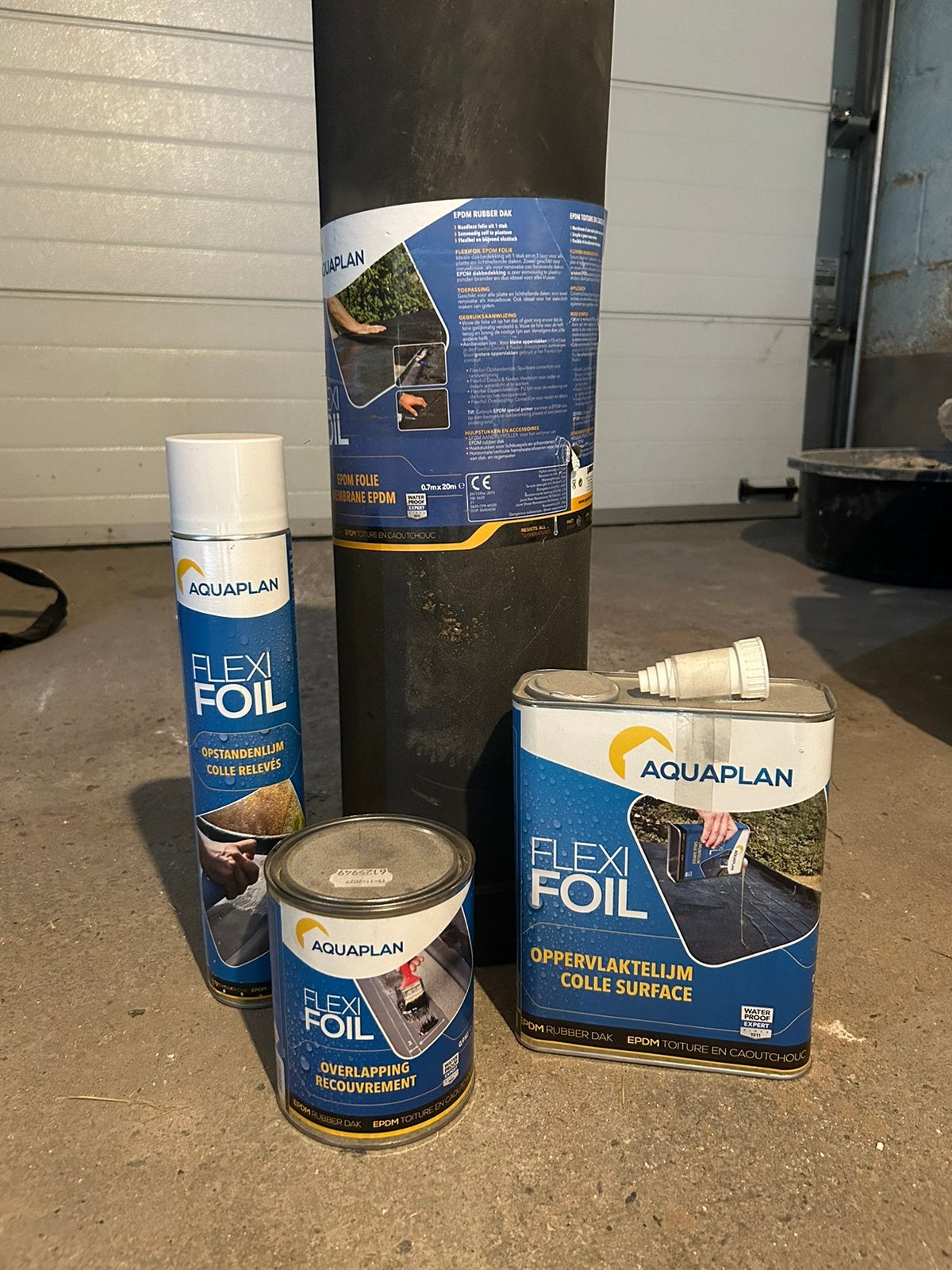 EPDM dakbedekking + toebehoren, Ophalen, Nieuw