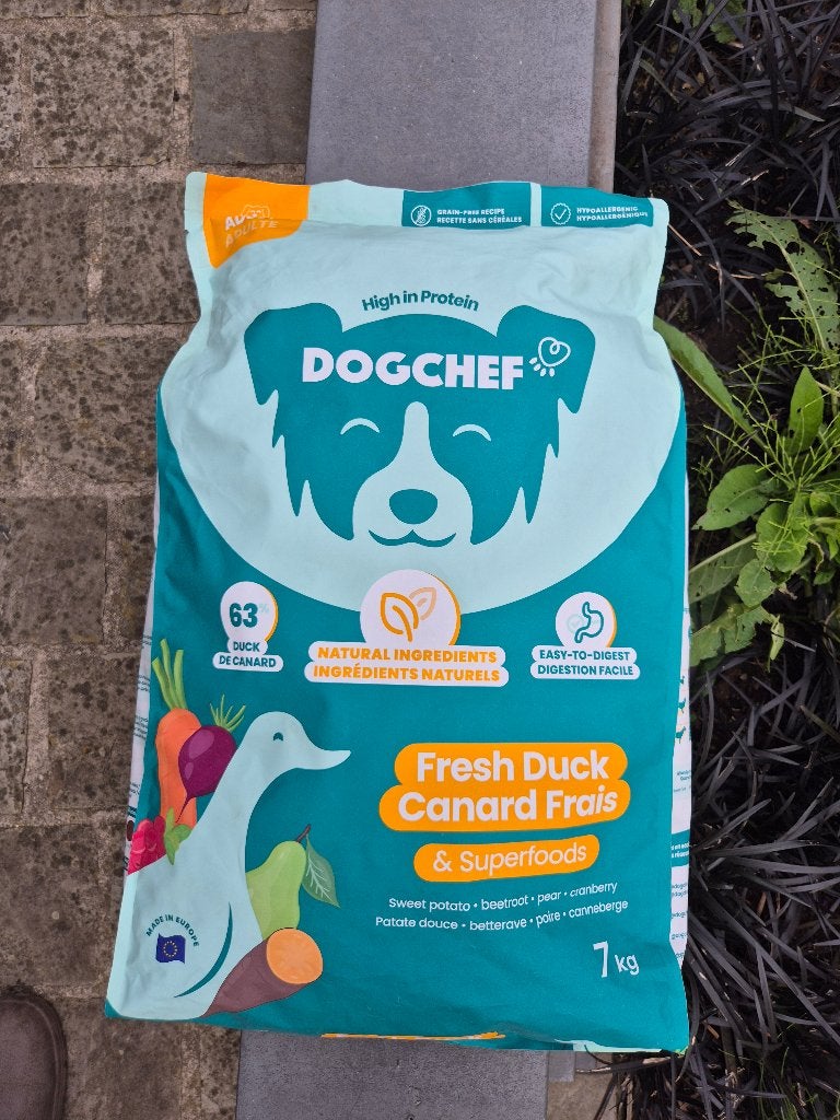 chien DOGCHEF canard 7 kg Brussels Geel Putte, Animaux & Accessoires, Enlèvement ou Envoi, Chien