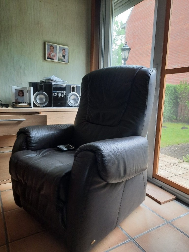 Relaxzetel, Ophalen, Gebruikt, 75 tot 100 cm, Leer