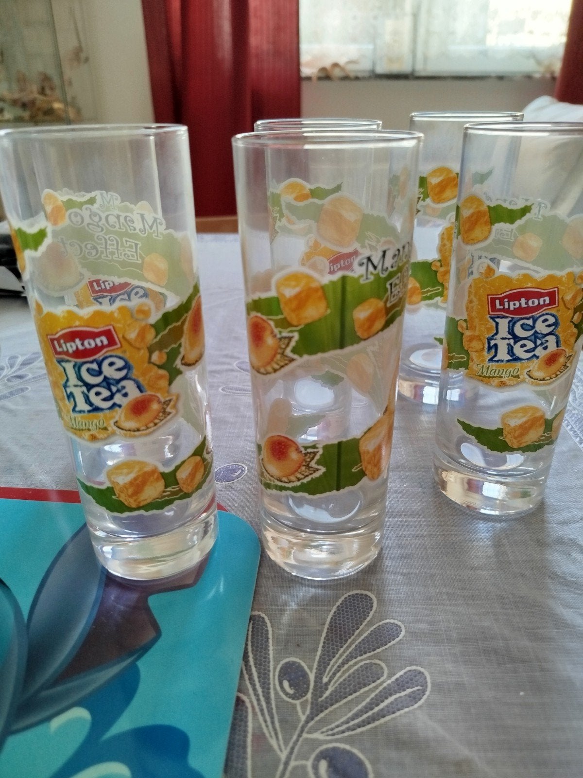 6 verres Lipton Ice Tea, Ophalen
