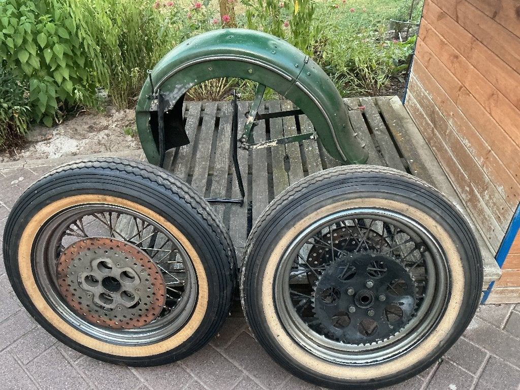 Wielen en spatbord Harley Davidson, Motoren, Ophalen, Gebruikt