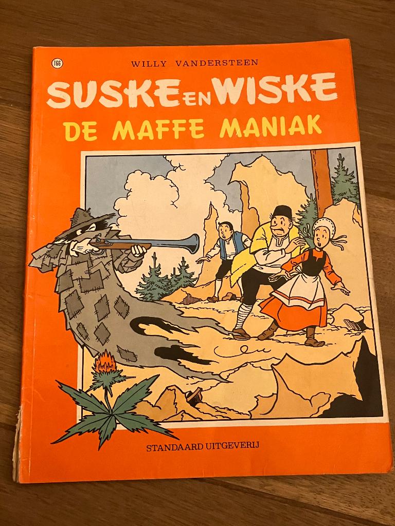 Suske en Wiske - 166 - De maffe maniak, Boeken, Stripverhalen, Eén stripboek, Ophalen of Verzenden, Gelezen