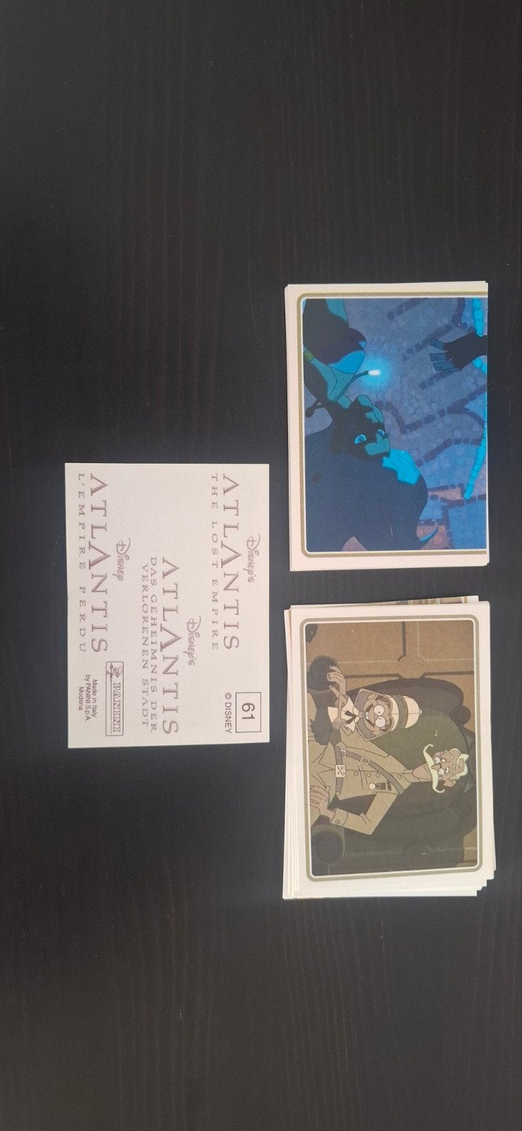panini Atlantis, Enlèvement ou Envoi