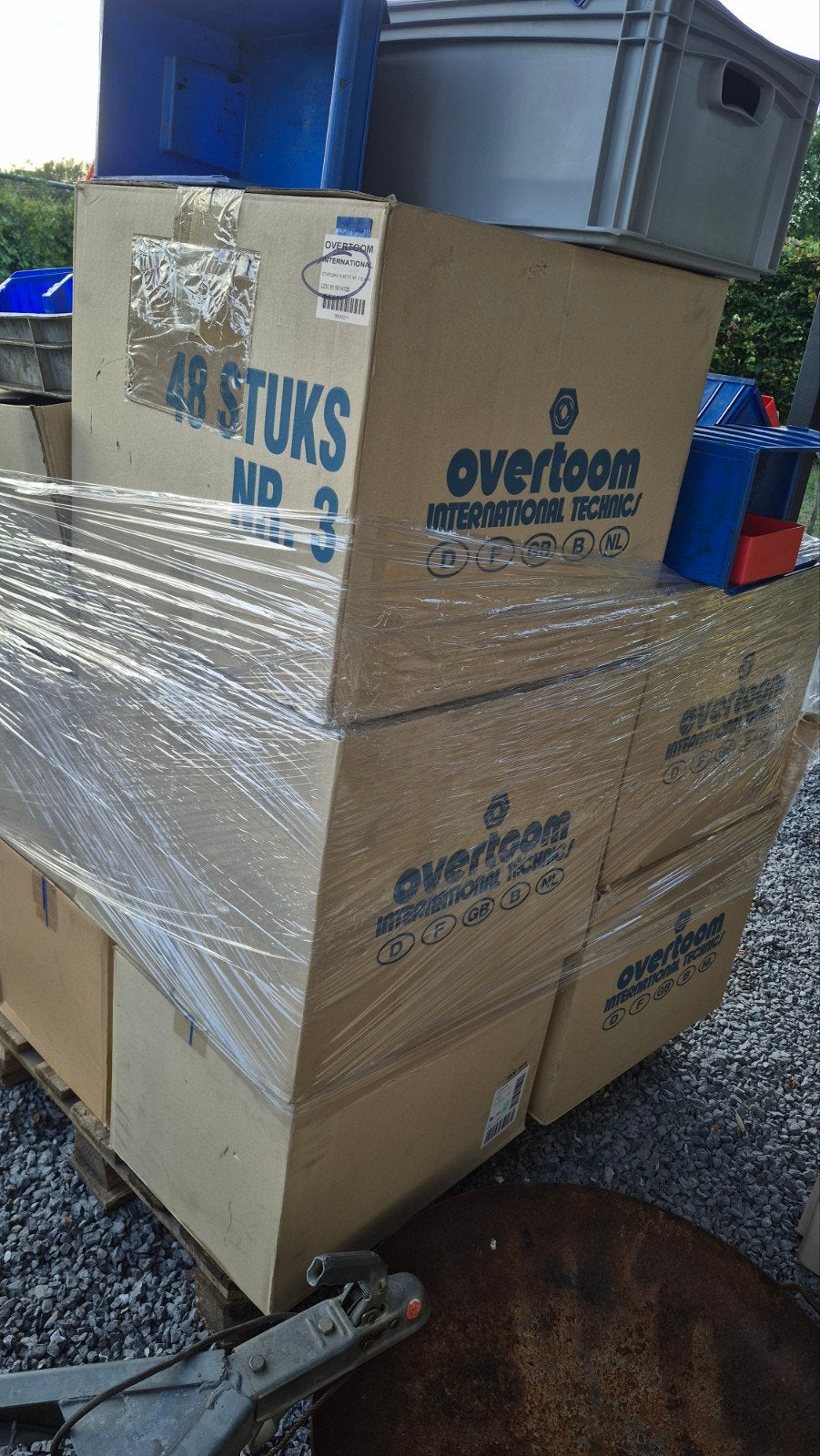 Sorteerbakken/stapelbakken Overtoom, Ophalen, Doos