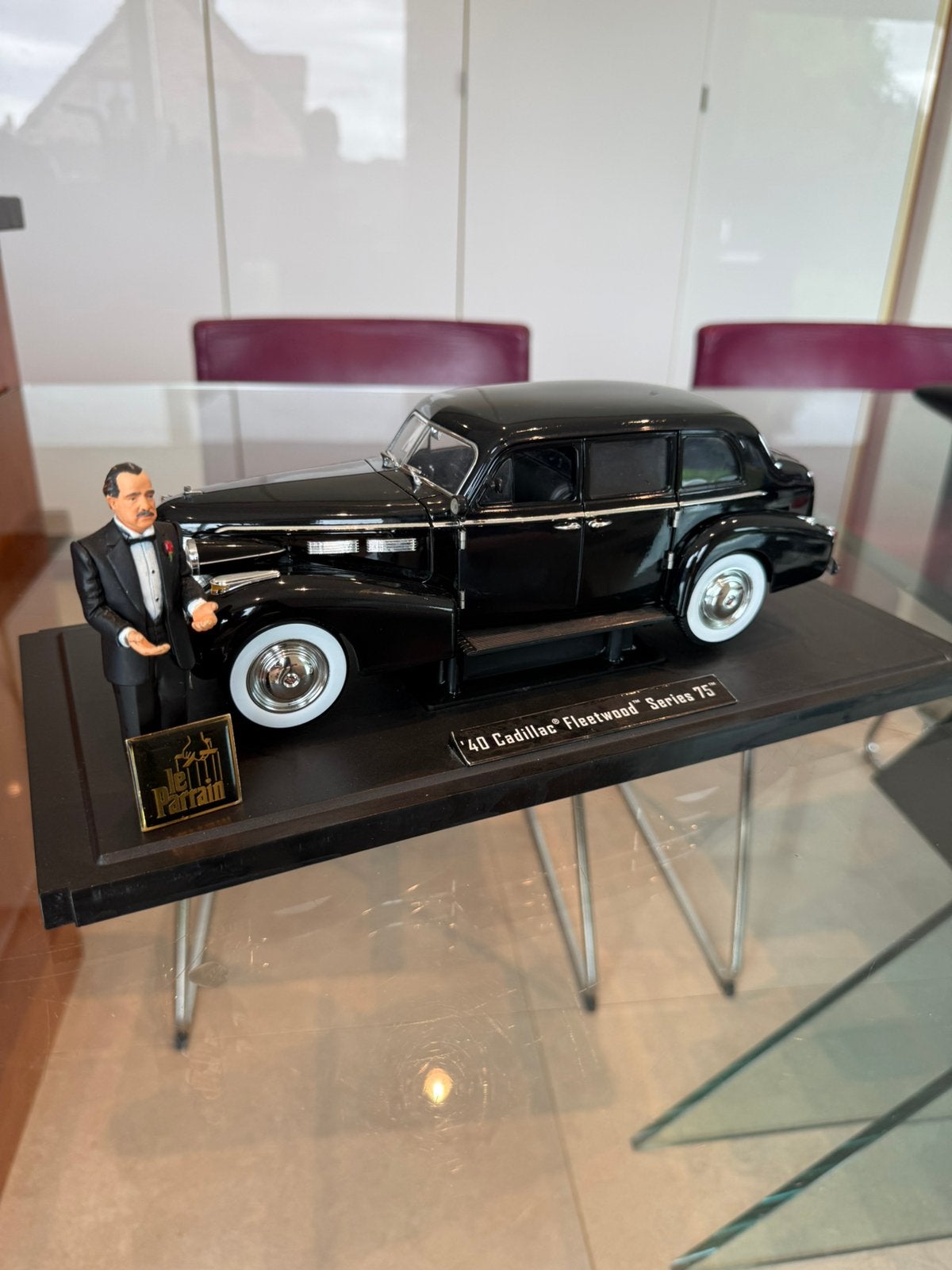 Cadillac Fleetwood Serie 75 1940 1/18 film The Godfather, Ophalen of Verzenden, Zo goed als nieuw, Auto, Overige merken