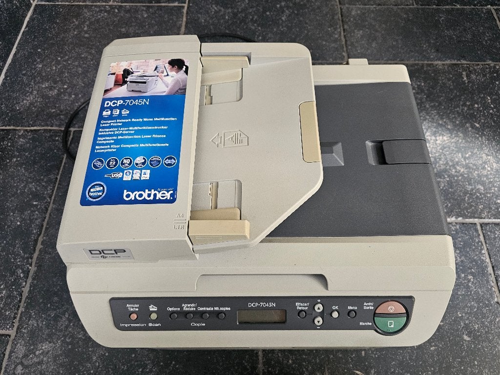 BROTHER DCP-7045N kopieerapparaat, Computers en Software, Printers, Ophalen, Zo goed als nieuw, Kopieermachine, Zwart-en-wit printen