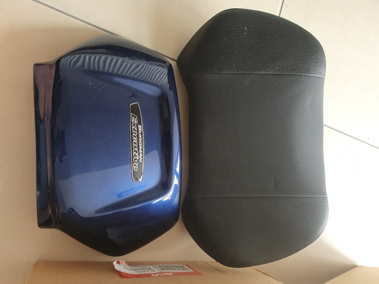 Blauwe rugsteun passagier Suzuki Burgman AN 650 2006, Ophalen of Verzenden, Zo goed als nieuw