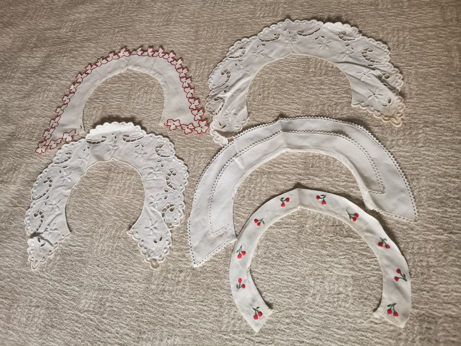 5 stuks antieke kraagjes, Ophalen of Verzenden