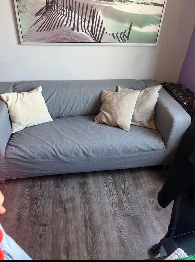 3-zit zetel, Huis en Inrichting, Zetels | Zetels, Ophalen, Driepersoons, Zo goed als nieuw, Rechte bank