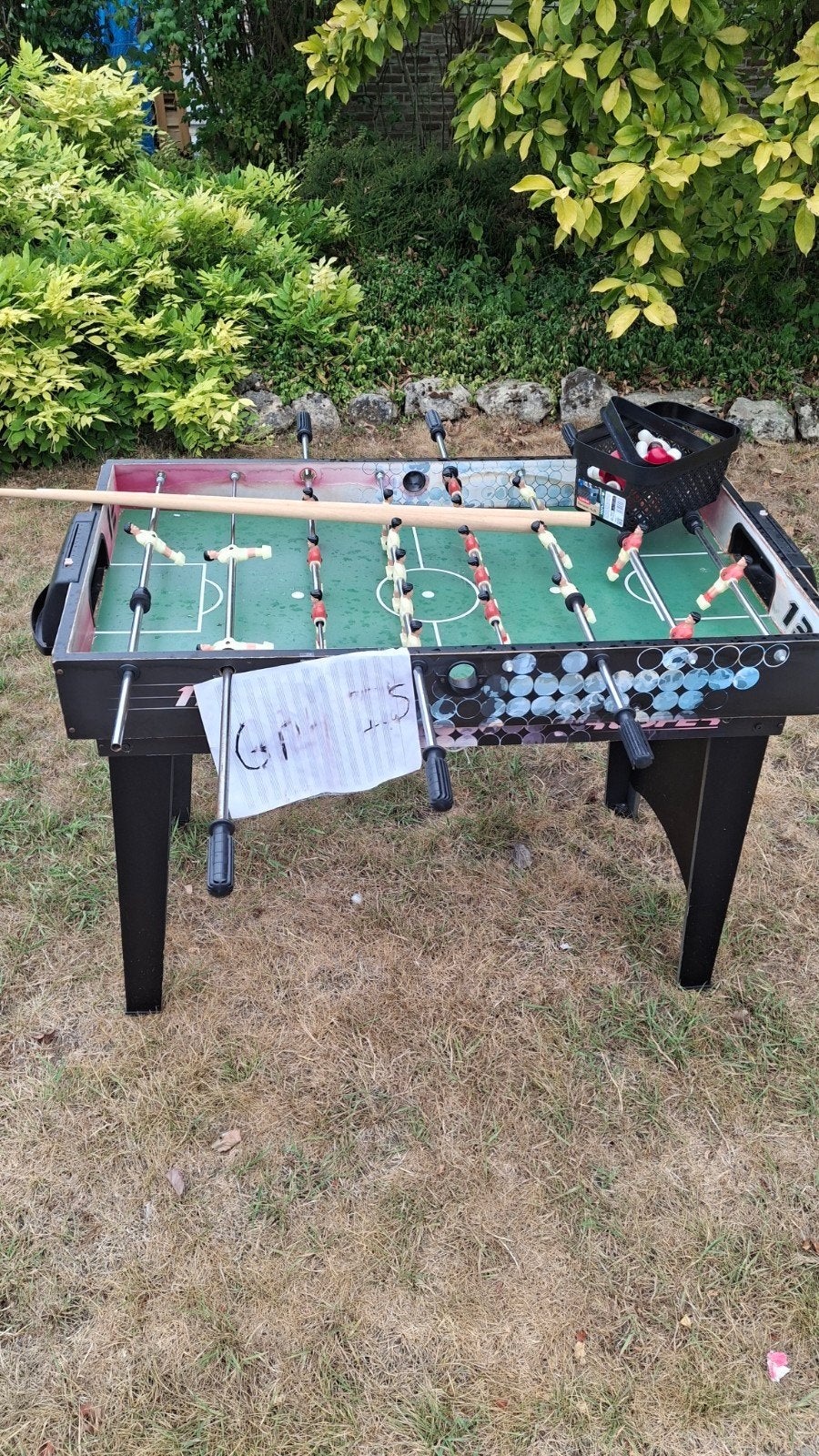 voetbal en biljart tafel, Ophalen, Gebruikt