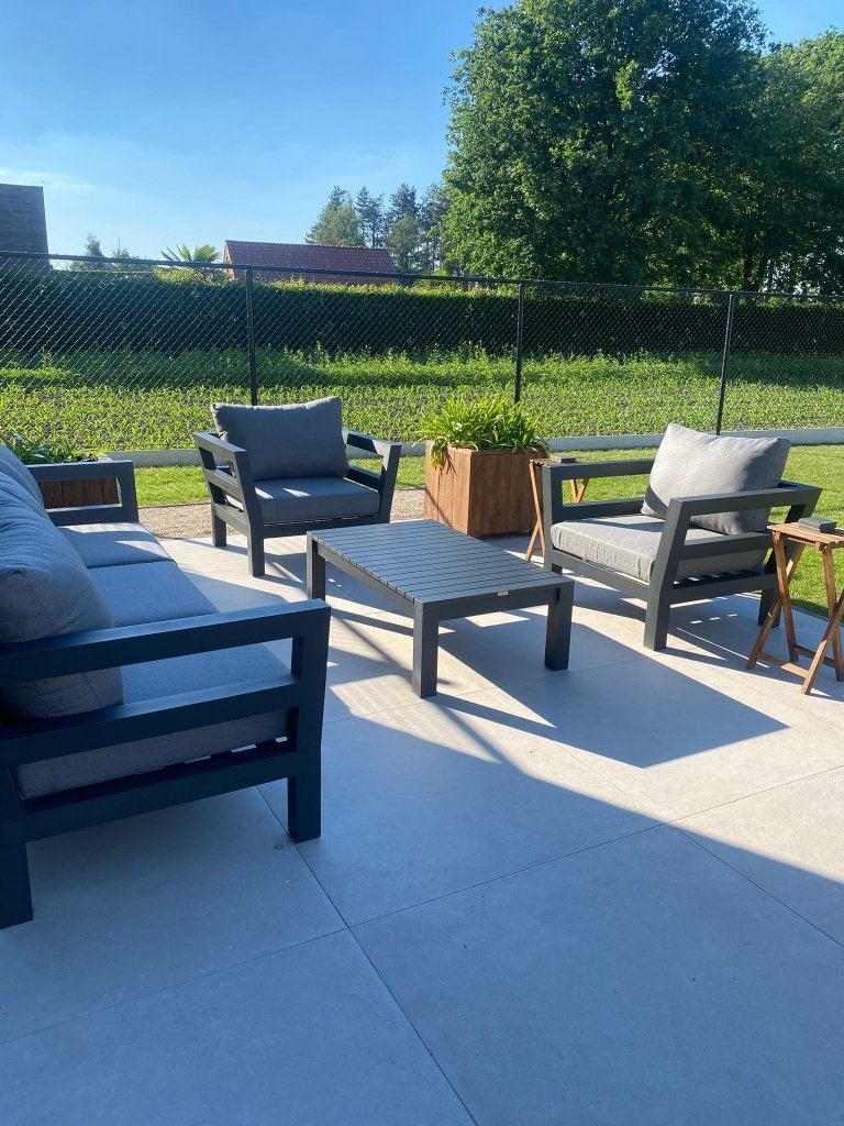 Lounge set Exterioo - Occaro 3+1+1, Tuin en Terras, Tuinsets en Loungesets, 5 zitplaatsen, Bijzettafel, Ophalen of Verzenden, Zo goed als nieuw