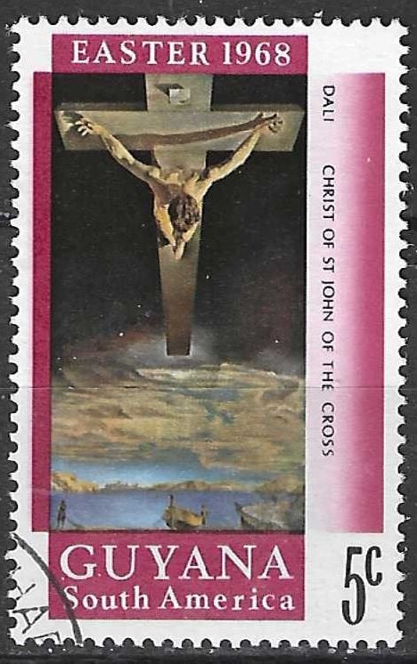 Guyane 1968 - Yvert 297 - Pâques - Peintures - 5 s. (ST), Envoi, Affranchi