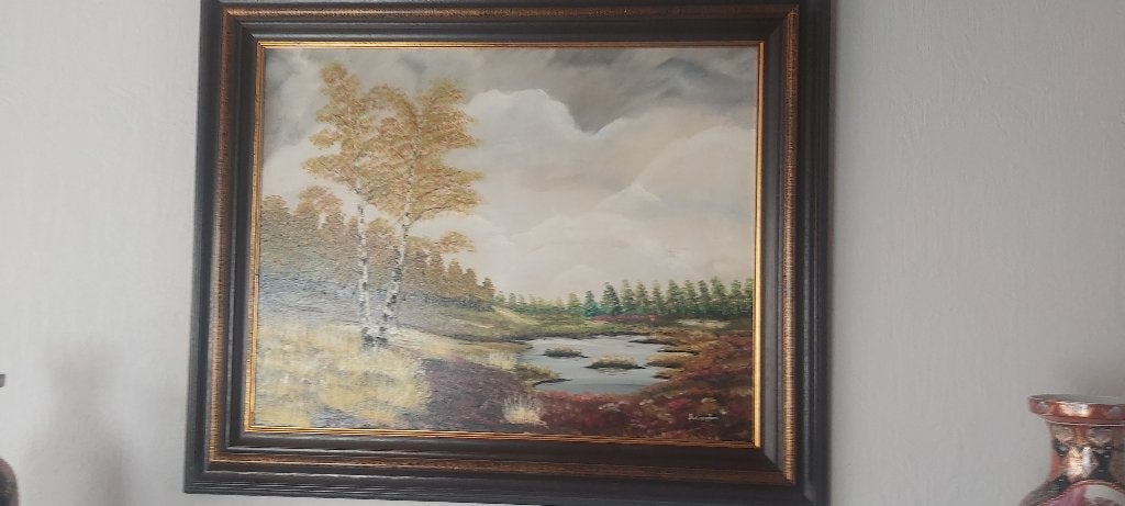 schilderij, Ophalen, Klassiek, Ingelijst, Landschap