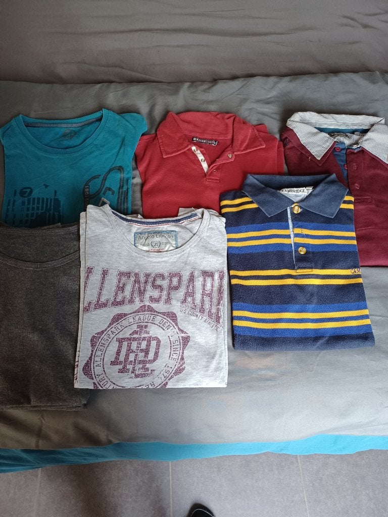 ENSEMBLE DE VÊTEMENTS, POLOS ET T-SHIRTS, TAILLE M, BON ÉTAT, Vêtements | Hommes, Packs de vêtements pour hommes, Porté, Taille 48/50 (M)