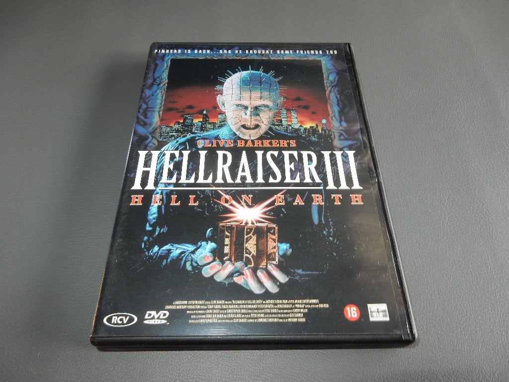 nr.950 - Dvd: hellraiser III - hell on earth - horror, CD & DVD, DVD | Horreur, Comme neuf, Gore, À partir de 16 ans, Enlèvement ou Envoi