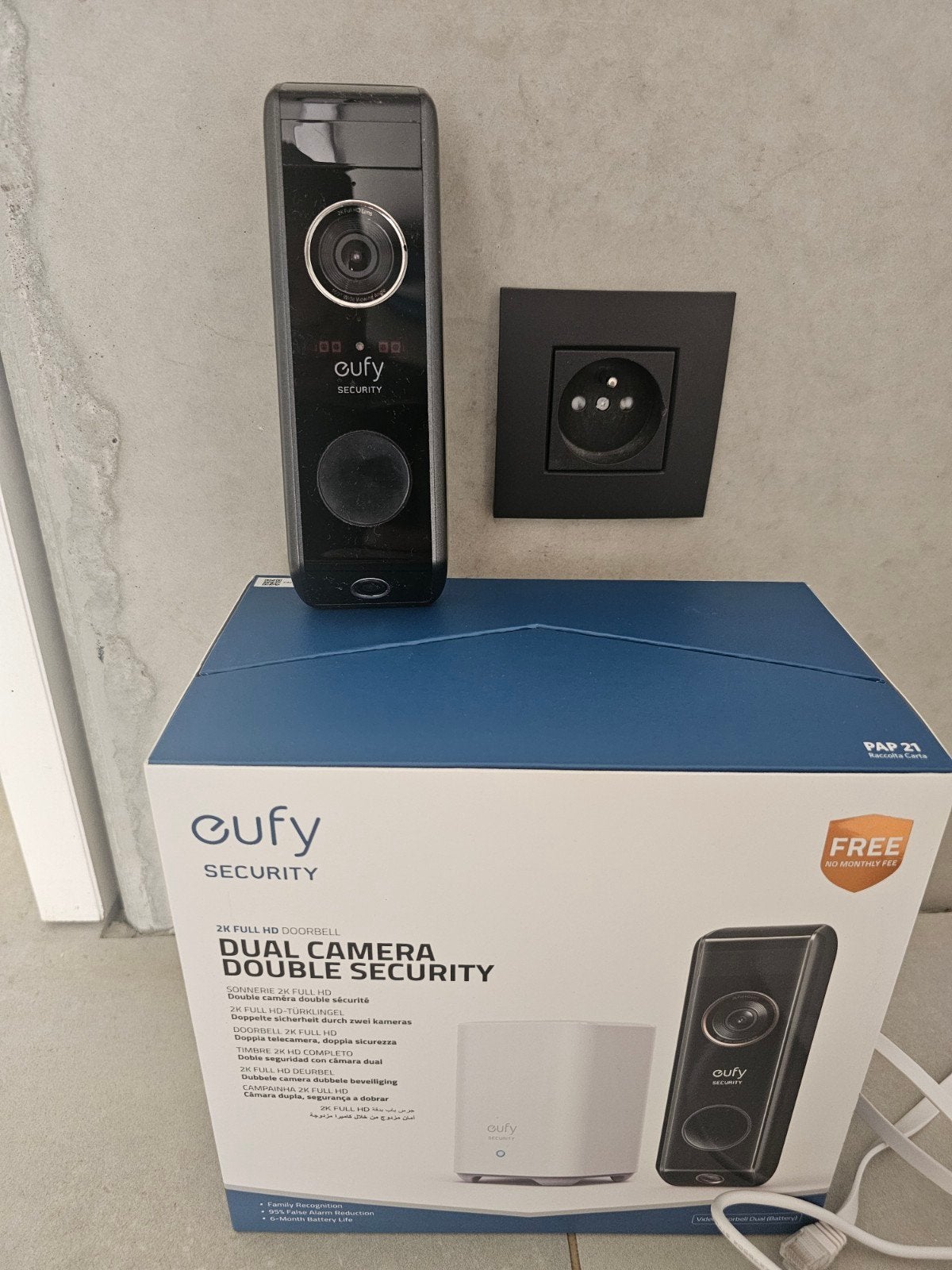 Eufy deurbel 2K batterij of bedraad, Ophalen