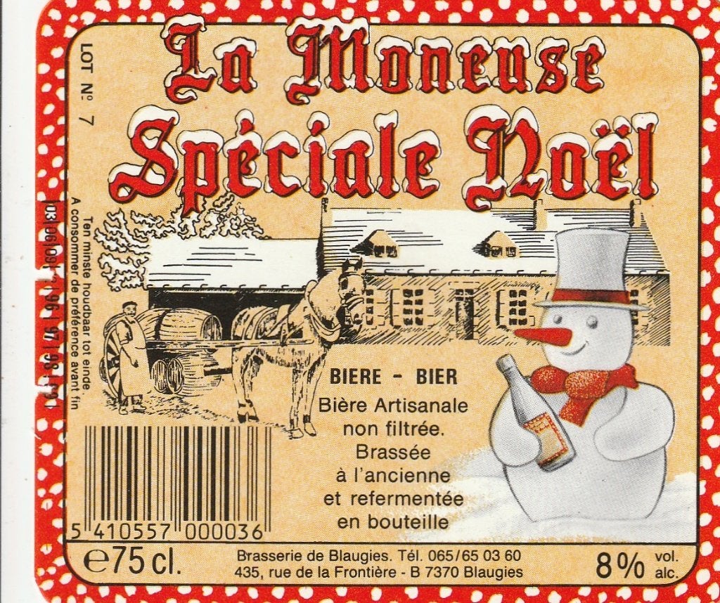 bieretiket België brasserie de Blaugies : Spéciale Noël, Envoi, Utilisé, Autres types, Autres marques