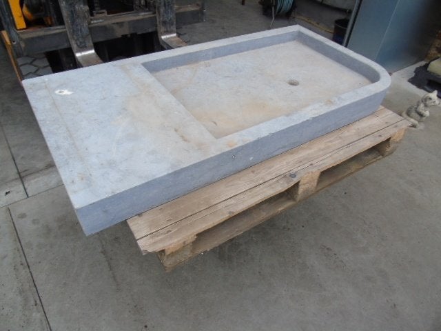 blauwe stenen wasbak, prachtige antieke wasbak! Arduin, Ophalen, Steen, Minder dan 30 cm, 100 cm of meer