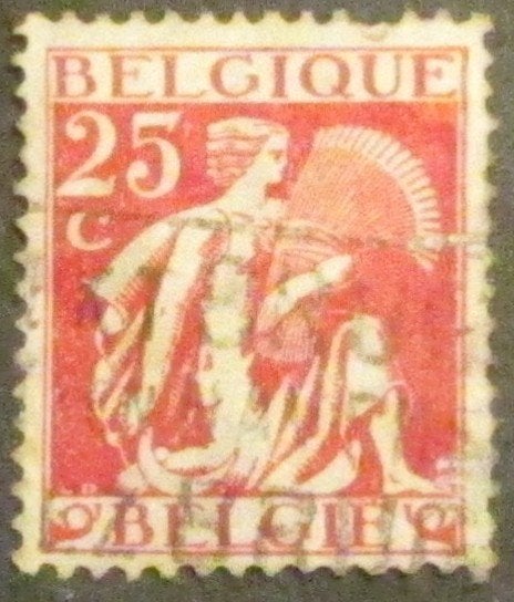 25 centimes estampillés OBC 339, Enlèvement ou Envoi, Affranchi, Timbre-poste, Autre