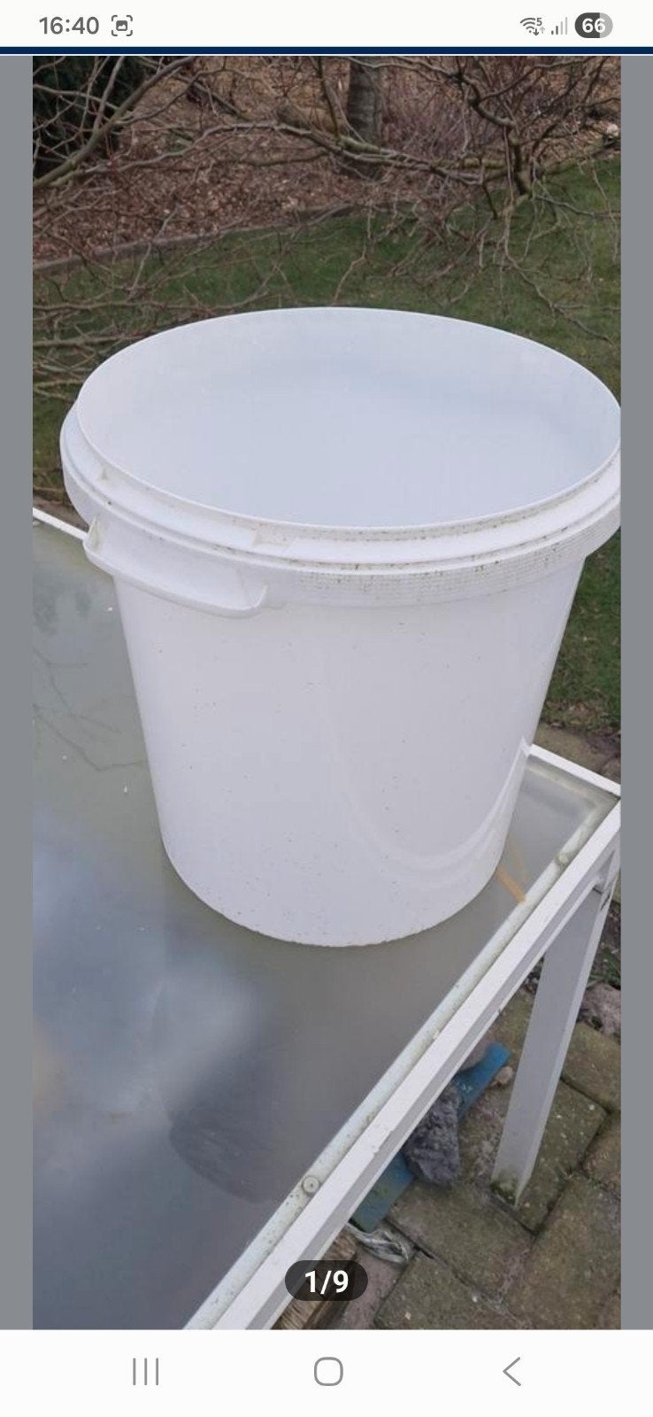Emmers potten tonnen met deksel 30 á 35 liter, Ophalen, Met deksel