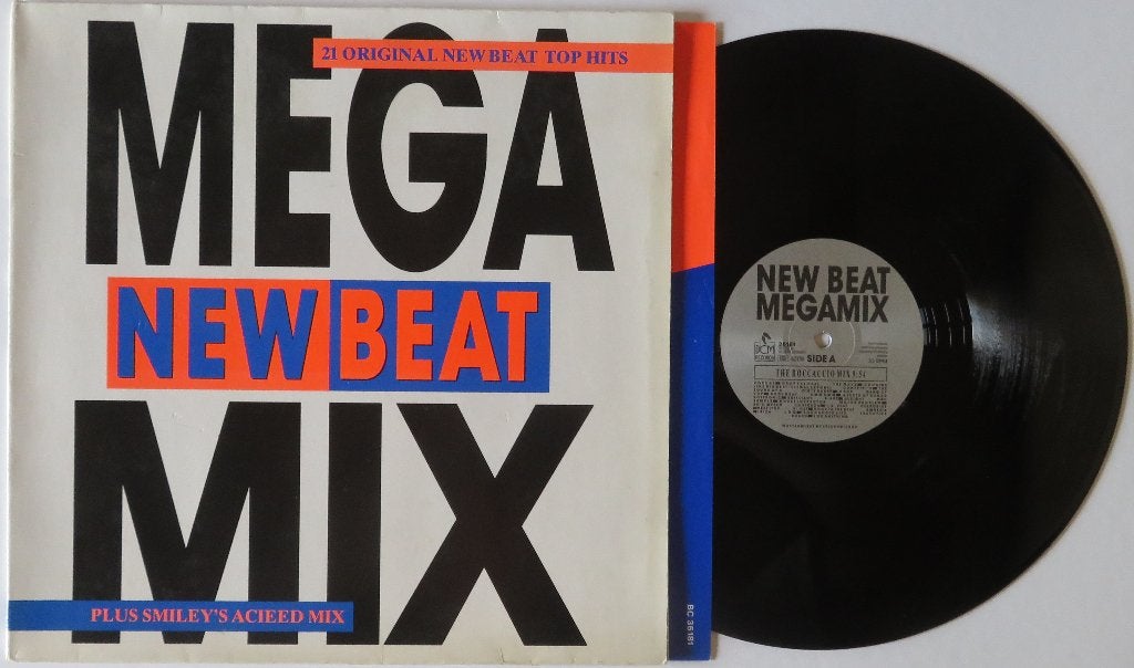 New Beat Megamix. Maxi, Housse de protection extérieure, 12 pouces, House, Enlèvement ou Envoi