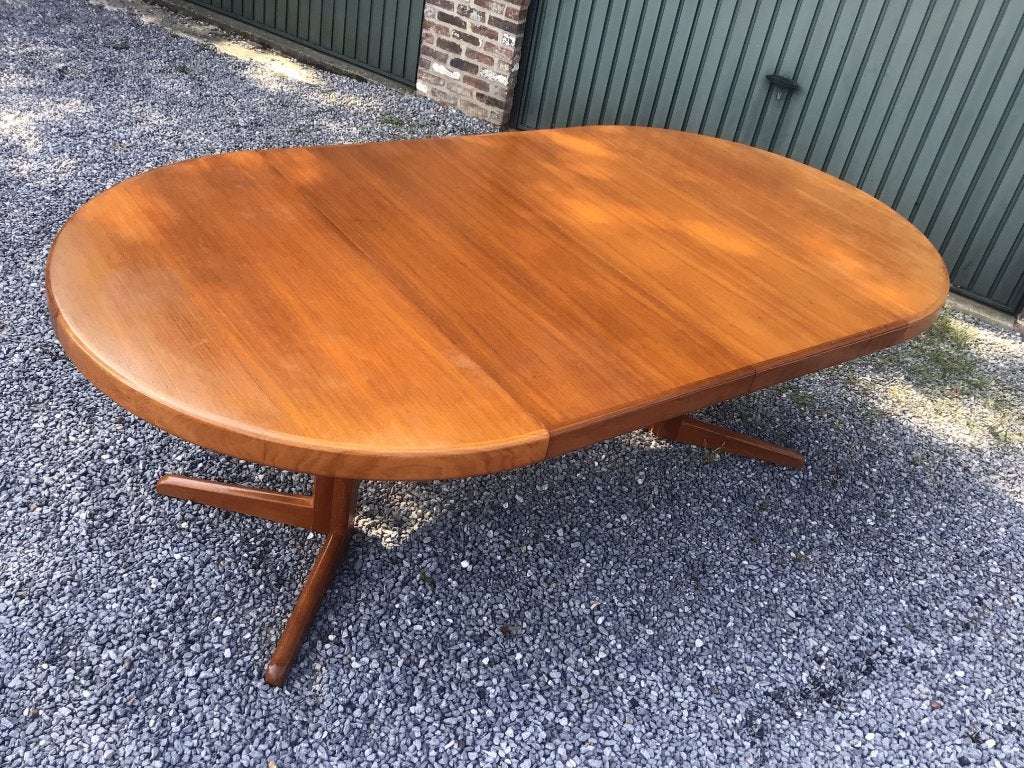 Bramin Denmark vintage 60s Dining Table, Enlèvement, Utilisé, Teck