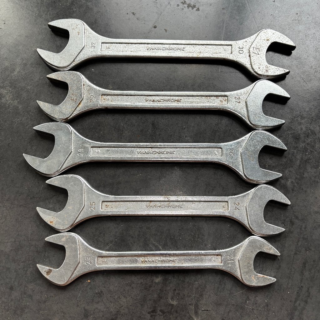 Facom Steeksleutelset 5-delig (Maten 21 t/m 32 mm) – N 44, Ophalen of Verzenden, Gebruikt, Sleutel/ratel, Facom