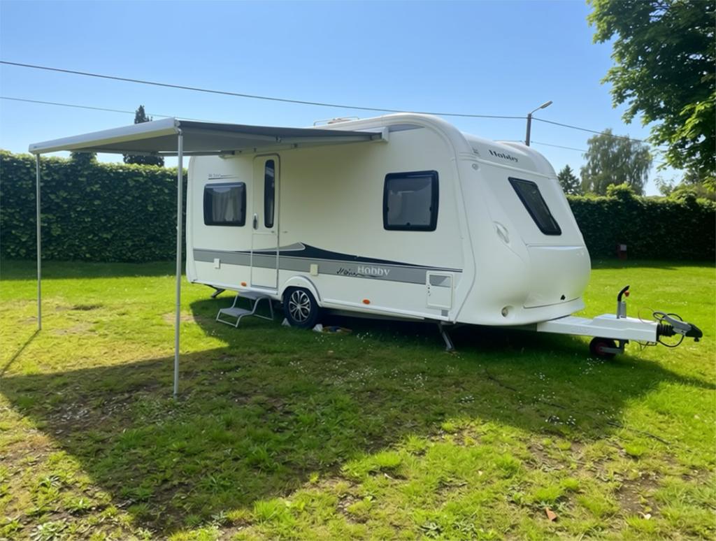 Caravan Hobby De Luxe 460, Mover, Luifel, voortent, bj 2011, Rondzit, Hobby, Bedrijf, Tot en met 4