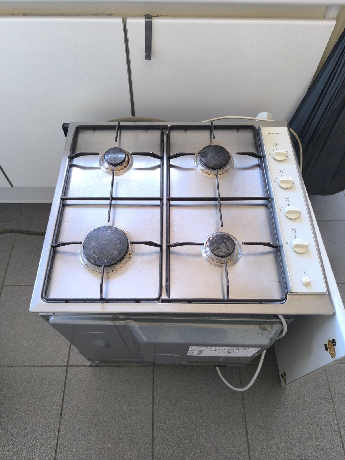 Inbouw gasvuur, Ophalen, Inbouw