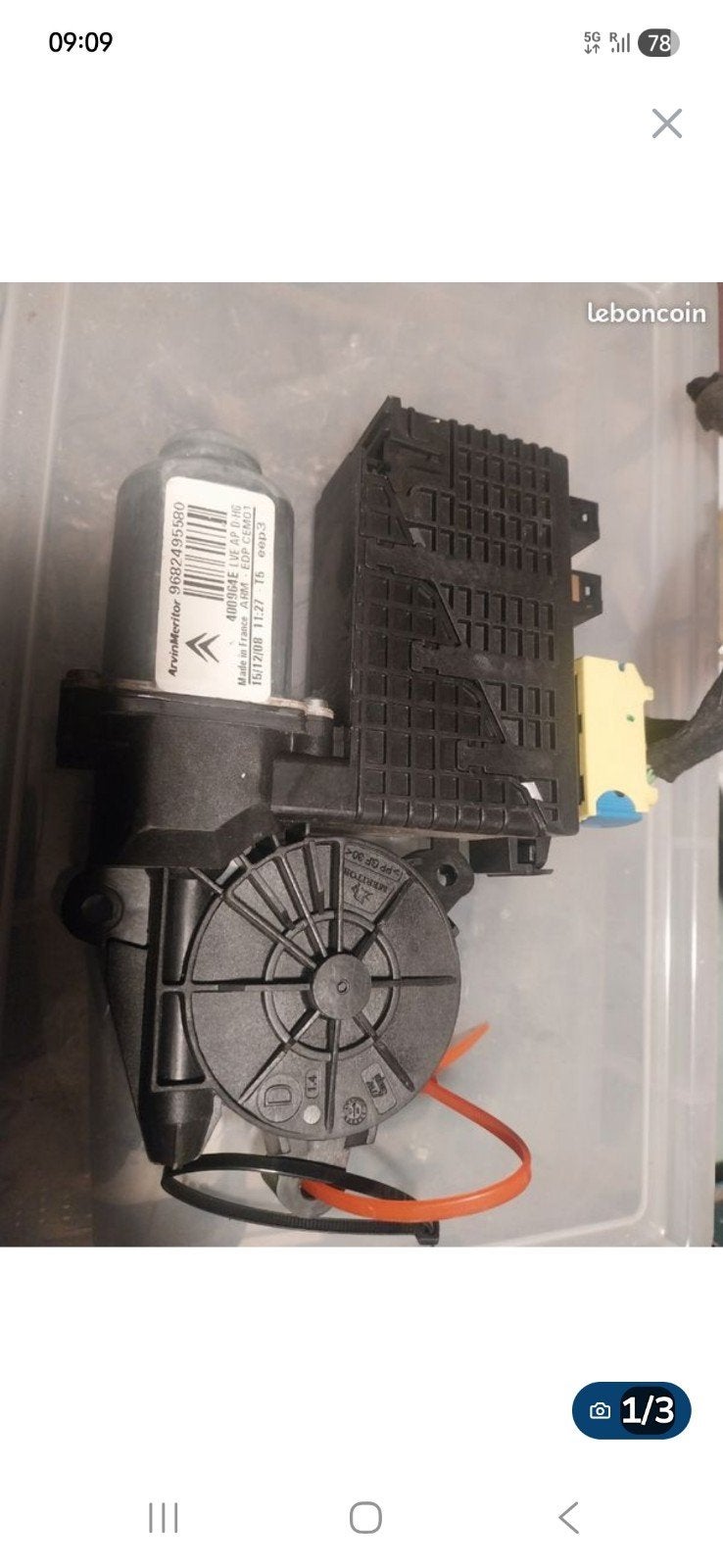 Moteur de vitre électrique avd passager c4 phase picasso, Ophalen