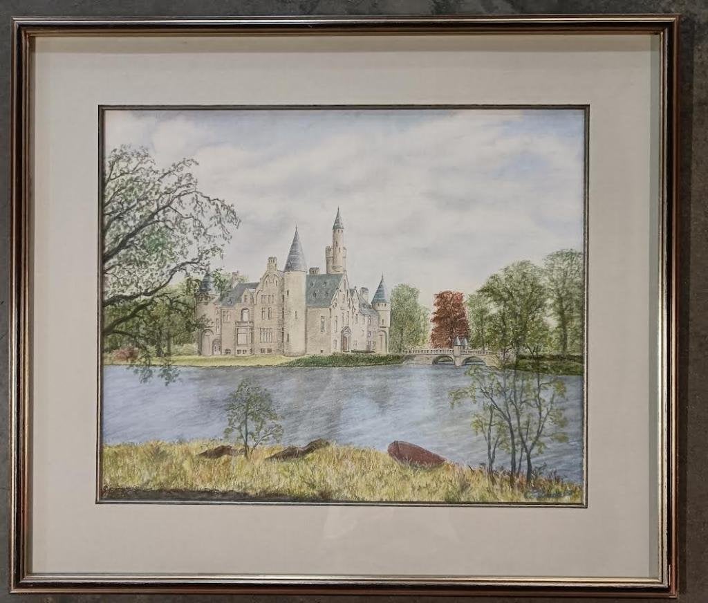 Kunstwerk Pastelschilderij ingelijst, Ophalen