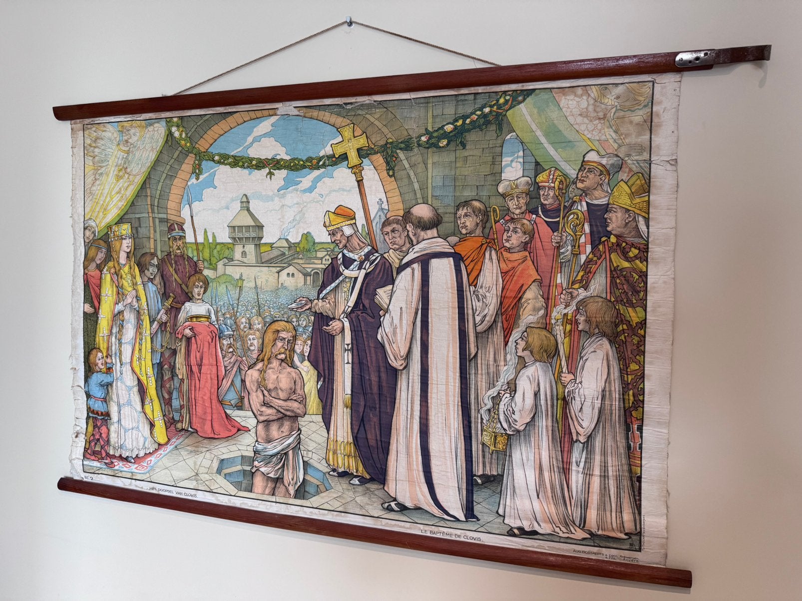 Historische Belgische schoolplaat, Enlèvement, Histoire