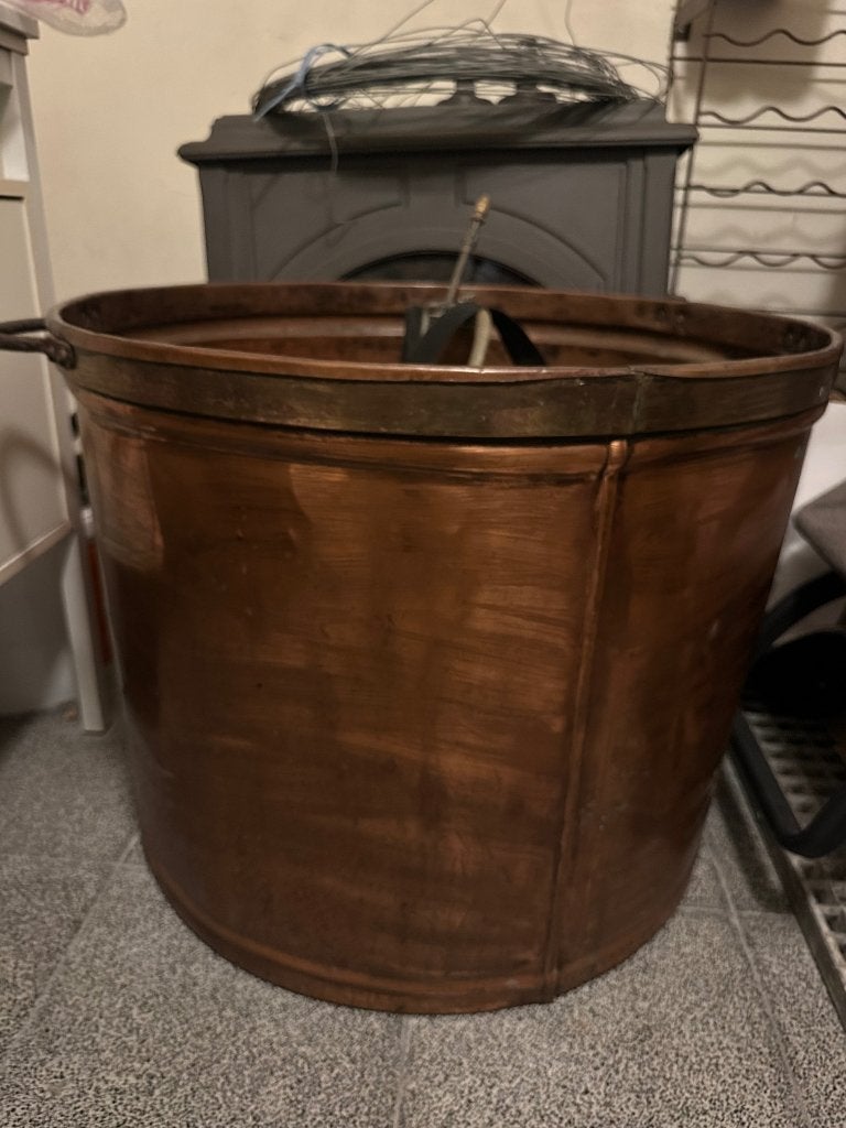 Koperen ketel en rugsproeier, Antiek en Kunst, Ophalen, Koper