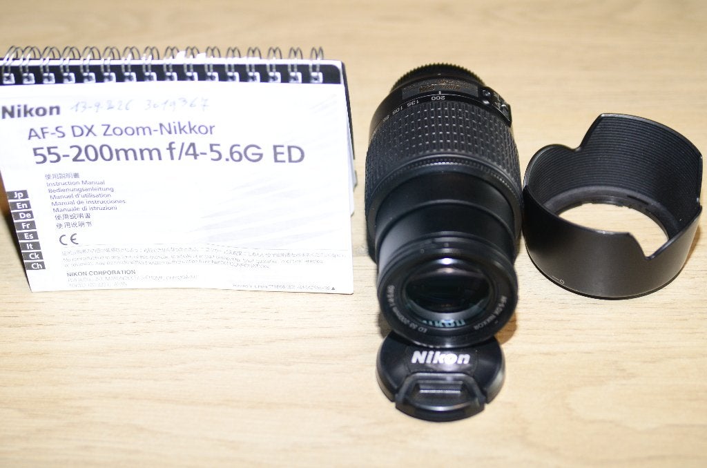nikon lens af-s dx 55-200 g ed, Audio, Tv en Foto, Handmatige focus, Nikon, Zo goed als nieuw, Nikon F-mount