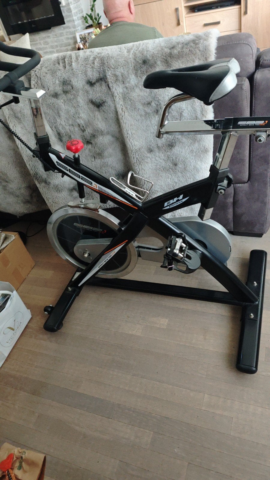 Amper Gebruikte BH Fitness SB2.1 Indoor Bike – Doe Een Bod!, Ophalen, Zo goed als nieuw, Crosstrainer