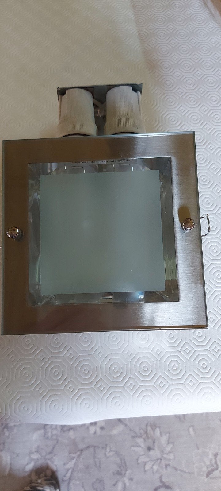 lampe à encastré avec 2 grandes ampoules, Compatible montage au plafond, Enlèvement, Autres marques, Spot encastrable