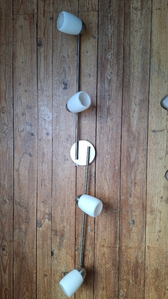 Plafondlamp rvs Massive, Ophalen, Zilver, Gebruikt, Verstelbaar