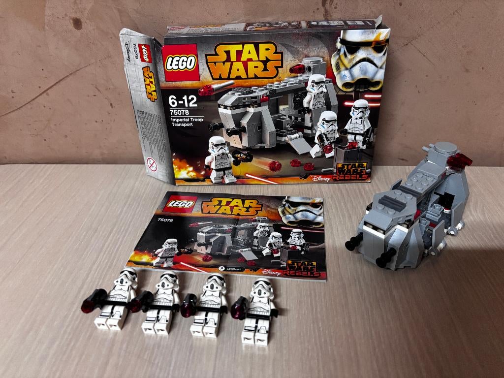 Lego Star Wars 75078 Imperial troop transport volledig, Star Wars, Lego, Ophalen of Verzenden, Zo goed als nieuw