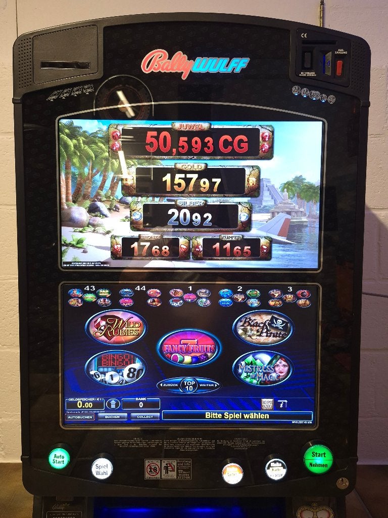 Bally Wulff Action star 4 , groot spelpakket 244 spellen !!, Verzamelen, Automaten | Gokkasten en Fruitautomaten, Euro, Ophalen