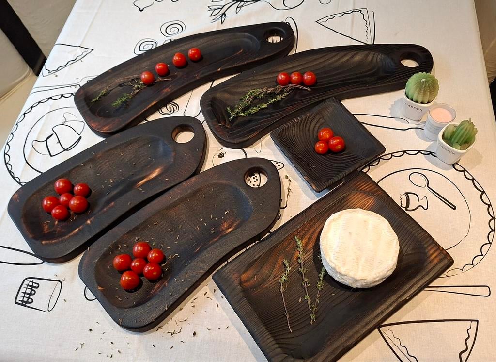 Boise brûlée apéro planches — Artisanat d'Ukraine, Maison & Meubles, Cuisine | Vaisselle, Enlèvement ou Envoi