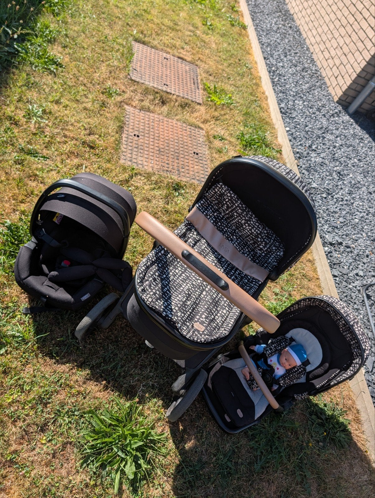 poussette tout terrain complète, Zo goed als nieuw, Met reiswieg, Ophalen, Kinderwagen