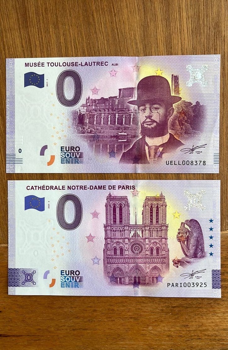 Euro-souvenirkaartjes, Ophalen of Verzenden