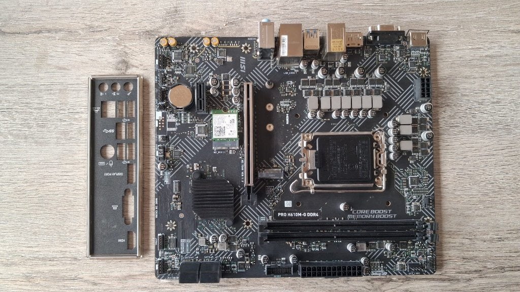 Moederbord MSI PRO H610M-G DDR4, Ophalen, DDR4, Zo goed als nieuw, Micro-ATX