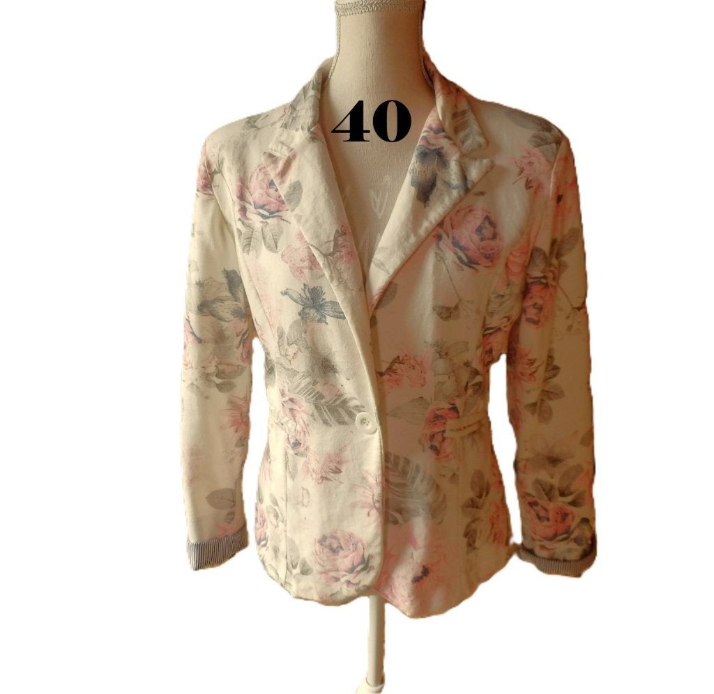(47)- veste d'été femme t.40 rose grise - new collection -, Kleding | Dames, Jassen | Zomer, Maat 38/40 (M), Ophalen of Verzenden