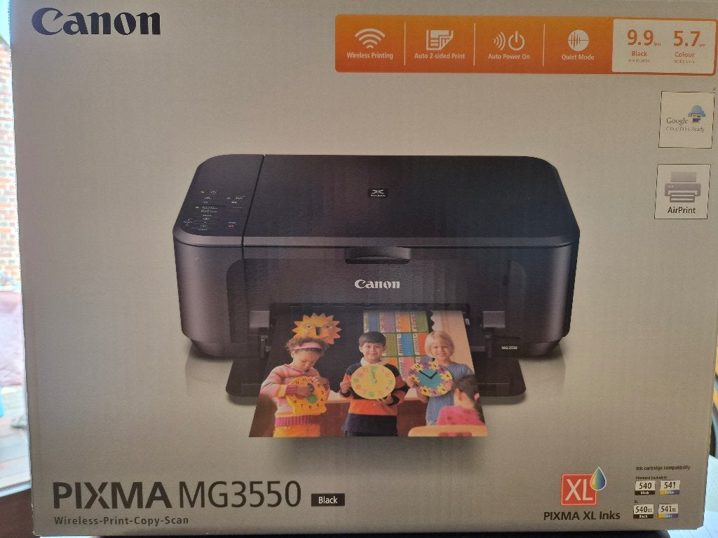 Canon pixma mg3550 Printer, Informatique & Logiciels, Imprimantes, Canon PIXMA, Autres technologies, Impression couleur, Imprimante