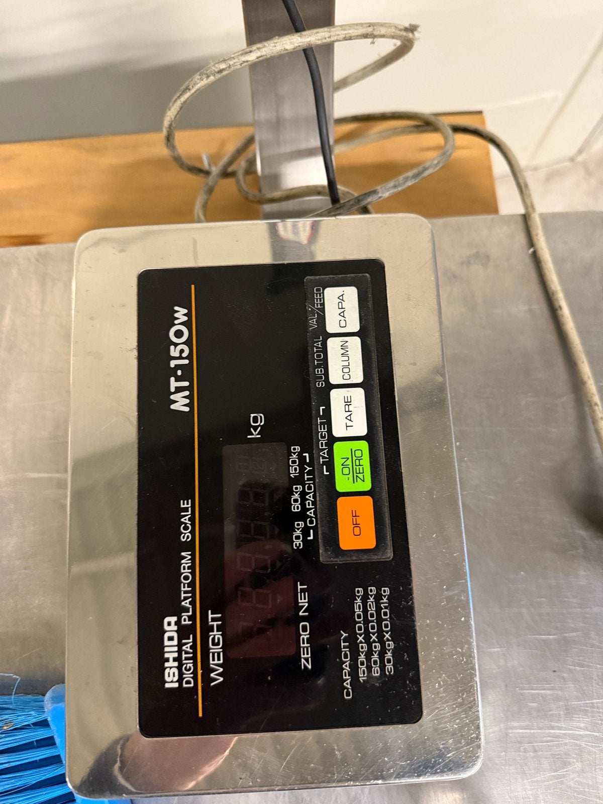 Ishida mt150w weegschaal plateau tot 150kg, Ophalen, Gebruikt