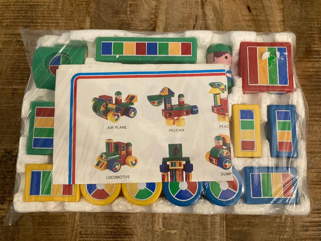 Vintage magnetische bouwblokken - Hilco, Kinderen en Baby's, Ophalen of Verzenden, Zo goed als nieuw